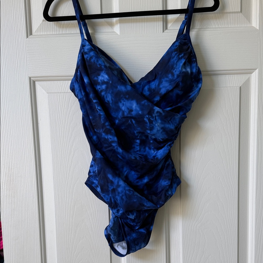 Blue Tie-Dye Swimsuit